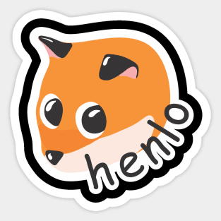 Cute fox Sticker